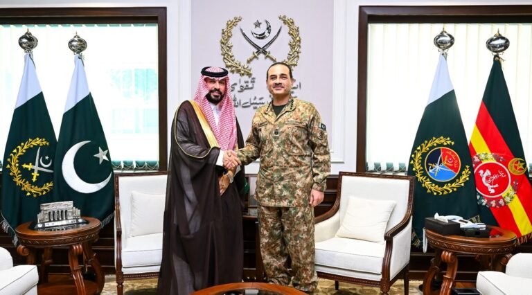 Field Marshal Syed Asim Munir meets newly appointed Saudi Ambassador Dr Rajeh Tami Albugamy at GHQ Rawalpindi on October 19, 2026, to discuss Pakistan-Saudi defence cooperation.