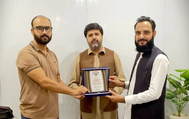 Students of Iqra National University Peshawar participate in a blood donation camp organised by Hamza Foundation for thalassemia and haemophilia patients.