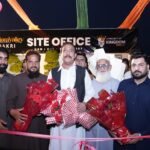 Kingdom Group Chairman Ghulam Hussain Shahid inaugurates the new Kingdom Valley site office in Chakri, Rawalpindi.