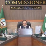 Commissioner Malakand Iqbal Hussain Bacha chairs a health review meeting on medicine shortages and hospital audits.