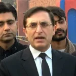 PTI Chairman Barrister Gohar announces plans to challenge governor’s rule and emergency measures in the High Court during a media talk in Peshawar.