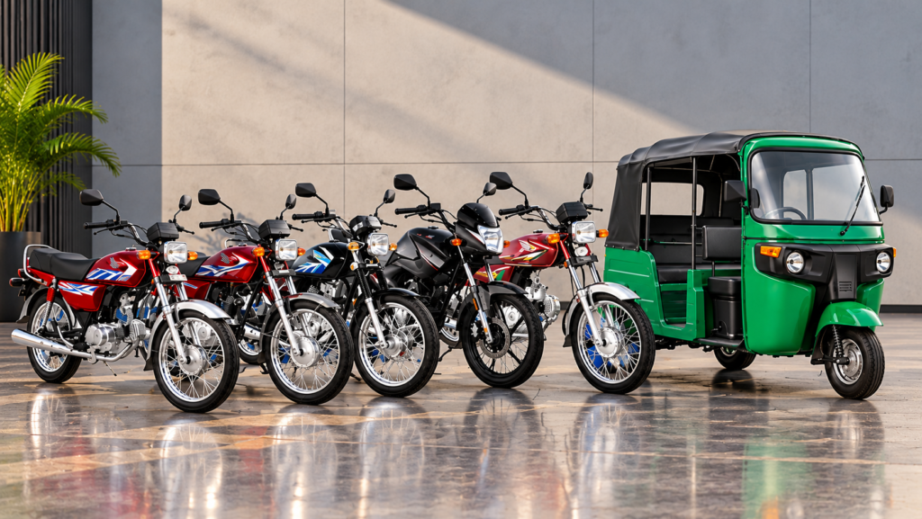 Pakistan two- and three-wheeler sales rose to 202,502 units in September 2026, according to PAMA data.