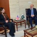 Commerce Minister Jam Kamal Khan meets US Chargé d’Affaires Natalie A. Baker in Islamabad to discuss investment in Pakistan's agriculture and mineral sectors.