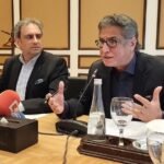 Former education minister Mian Imran Masood speaks at a curriculum reform briefing, calling for a unified core curriculum and implementation by April 2028.