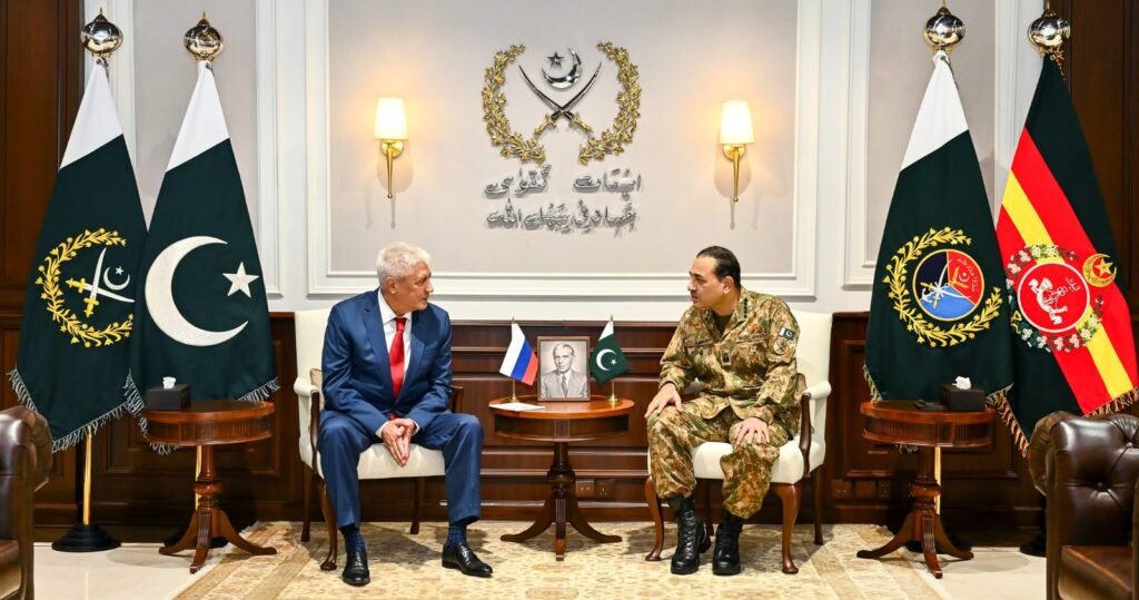 Russian Interior Minister Meets Field Marshal Asim Munir, Discusses Security Cooperation Russian Interior Minister, Field Marshal Vow to Deepen Pakistan-Russia Defence Ties