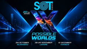 SOT Events XX: Possible Worlds announces its 20th edition, featuring public discussions in Islamabad, Lahore and Karachi in 2026.