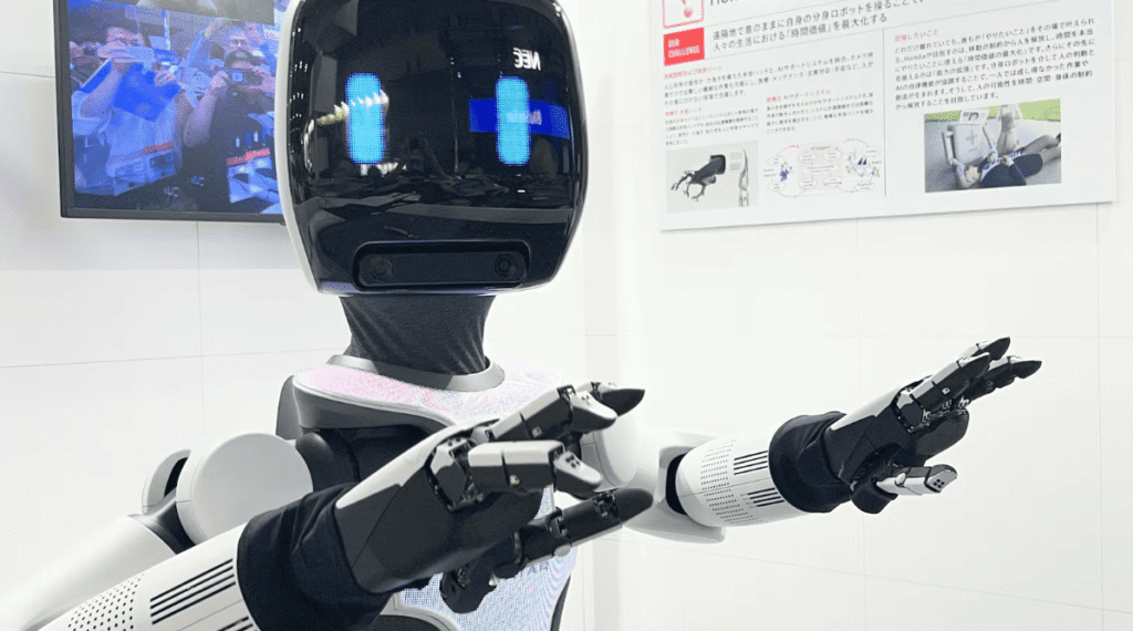 Toyota and Honda develop AI-powered robotic systems for automobile manufacturing, including Toyota's ELEY robot and Honda's Avatar Robot technology.