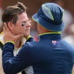 Australian batter Steve Smith during a cricket match