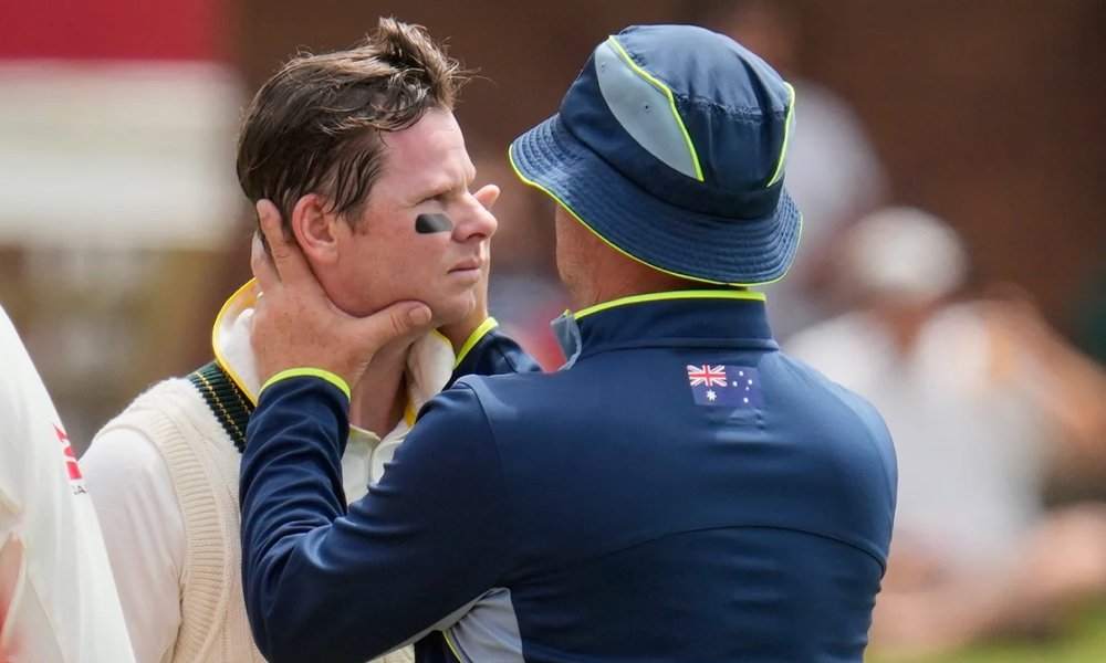 Australian batter Steve Smith during a cricket match