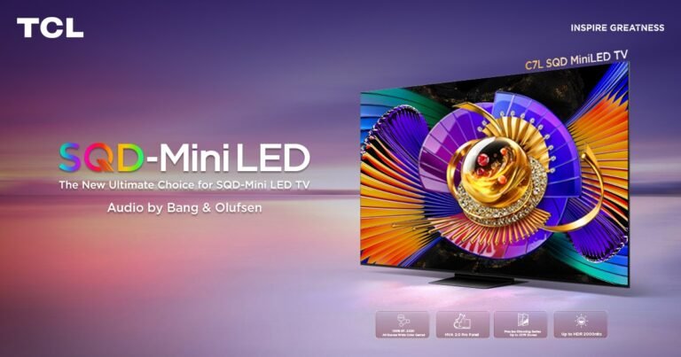 TCL SQD-Mini LED television featuring Super Quantum Dot technology, precision dimming and enhanced colour performance in Pakistan.