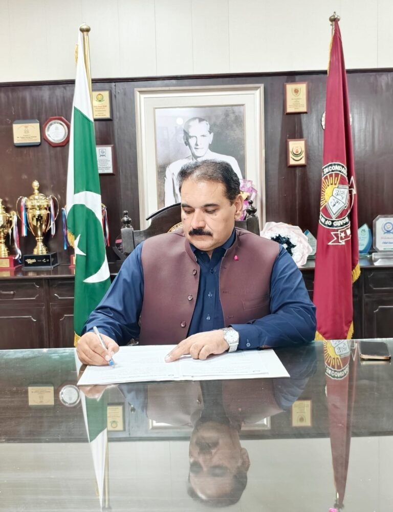 Prof Hazrat Ali assumes additional charge as Chairman BISE Mardan