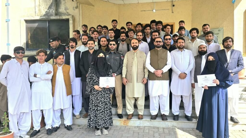 Shangla DPO addresses peace and security seminar at University of Shangla
