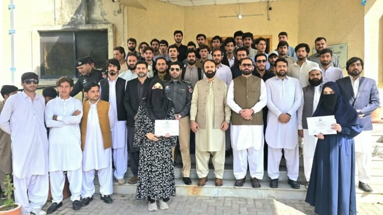 Shangla DPO Urges Youth to Promote Peace Shangla DPO addresses peace and security seminar at University of Shangla
