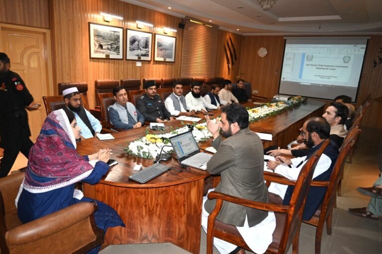 Lower Dir Strengthens Focus on Child Protection Lower Dir officials meet to review child protection, welfare and rehabilitation measures.