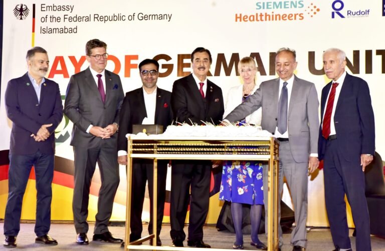 Germany and Pakistan mark 75 years of diplomatic relations at German Unity Day celebrations.