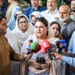 BISP Chairperson Rubina Khalid visits families affected by Dir Colony school roof collapse.