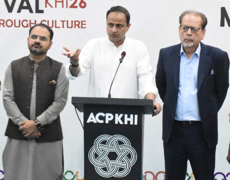 Mayor Karachi Visits Arts Council of Pakistan, 3rd World Culture Festival Mayor Murtaza Wahab and Muhammad Ahmed Shah review World Culture Festival arrangements