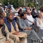 C&W officials and contractors attend a reconciliation ceremony at the Executive Engineer's office in Timergara, Lower Dir.