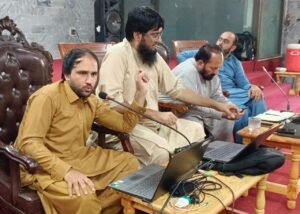 Officials attend training on the Ehsaas Baldiya App for municipal complaint management in Lower Dir.