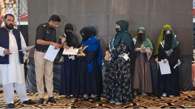 Women participate in Dera Ismail Khan's first food and beverage competition organised by Faizna Green Bites to promote home-based entrepreneurship.