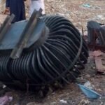 Electricity transformer in Dera Ismail Khan, where thieves allegedly stole copper coils from two 200 kVA transformers in separate localities.