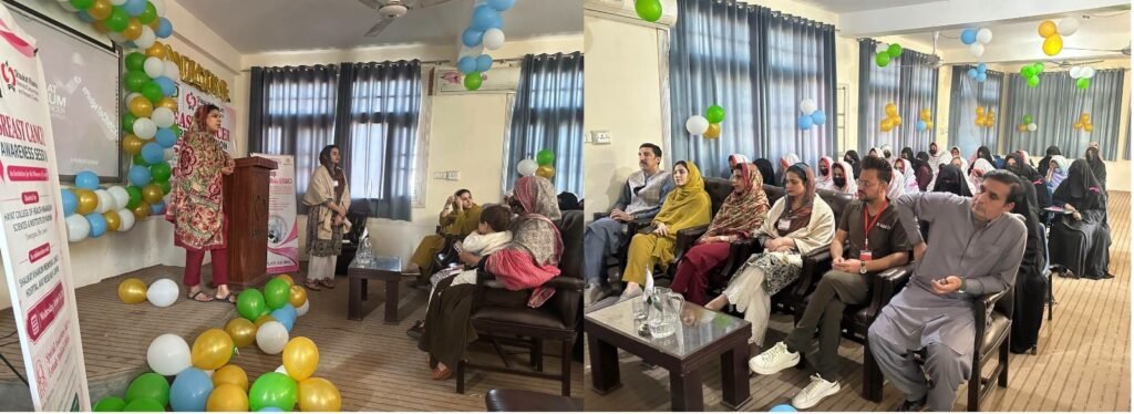 Breast cancer awareness seminar organised by Hayat Nursing College in Timergara