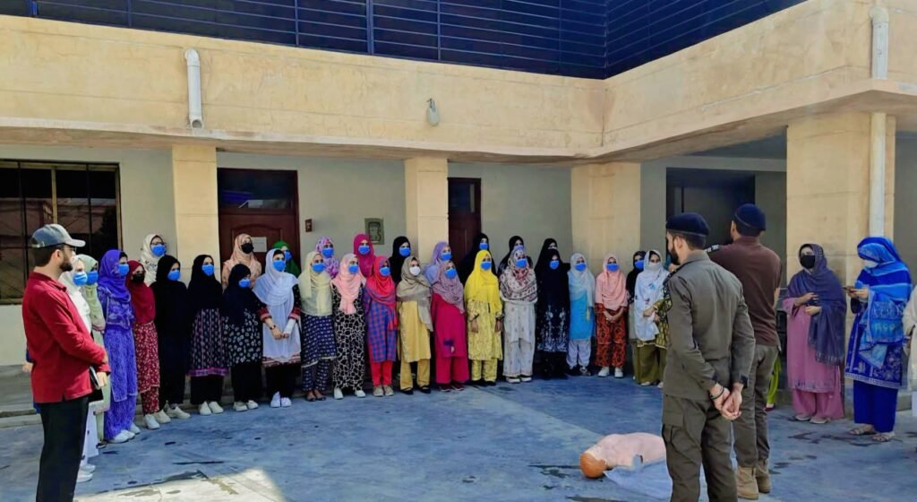 Girls Cadet College Dera Tests Emergency Readiness Female cadets and staff participate in emergency response and fire safety mock exercises at Girls Cadet College Dera