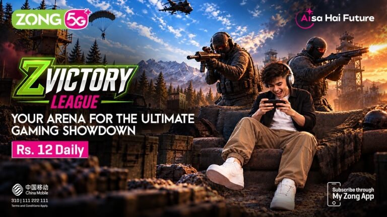 Zong launches Z Victory League gaming and rewards platform for prepaid customers in Pakistan.
