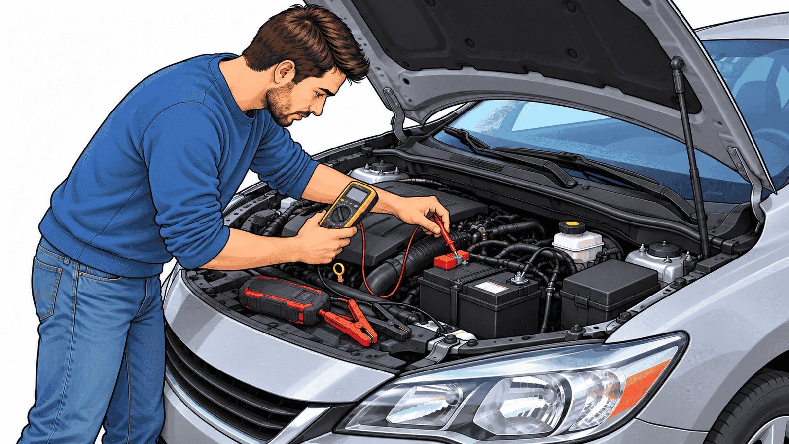 How to Check a Dead Car Battery Before Using a Jump Starter