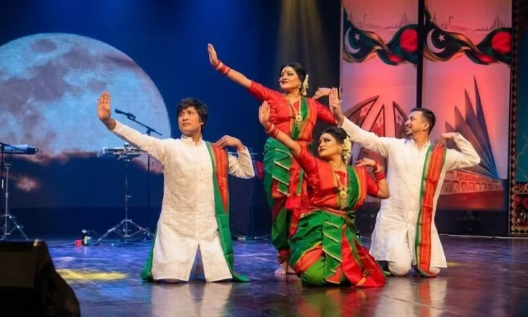 Bangladeshi Cultural Troupe Performs in Islamabad, Promotes Closer Ties Bangladeshi cultural artists perform traditional Bengali music and dance at PNCA Islamabad during an event promoting Pakistan-Bangladesh cultural relations.