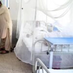 Dengue larvae found at Lahore railway workshop during health inspection.