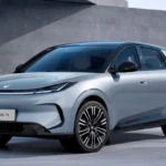 BAIC ArcFox T1 compact electric vehicle in Pakistan with 42.4kWh battery, 400km CLTC range and Level 2 ADAS features.