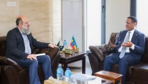 Commerce Minister Jam Kamal Khan meets Ethiopian Ambassador Dr Oumer Hussein Oba in Islamabad to discuss pharmaceutical market access and bilateral trade.