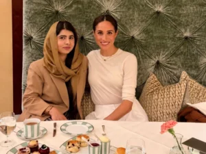 Meghan Markle and Malala Yousafzai collaborate on a campaign supporting girls' education.