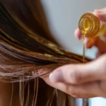 Coconut oil and castor oil for winter hair care.