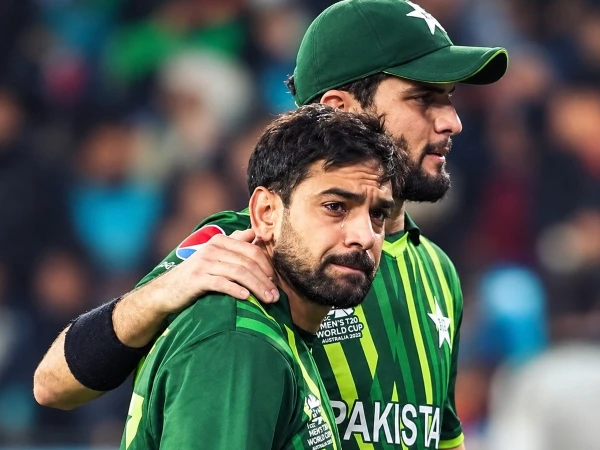 Pakistan fast bowler Haris Rauf during the ongoing tri-nation cricket series.