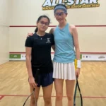 Mahnoor Ali celebrates after reaching the All-Star Junior Squash Championship final.