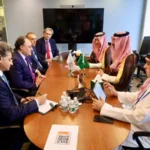 Finance Minister Muhammad Aurangzeb meets Saudi Fund for Development CEO Sultan Abdulrahman Al-Marshad in Bangkok to discuss trade, investment and development projects.
