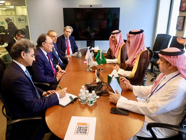 Finance Minister Muhammad Aurangzeb meets Saudi Fund for Development CEO Sultan Abdulrahman Al-Marshad in Bangkok to discuss trade, investment and development projects.