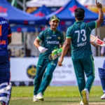 Pakistan defeat India in their second Hong Kong Sixes group match.