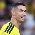 Cristiano Ronaldo celebrates during Al Nassr’s win as his disputed goal sparks a career tally debate.